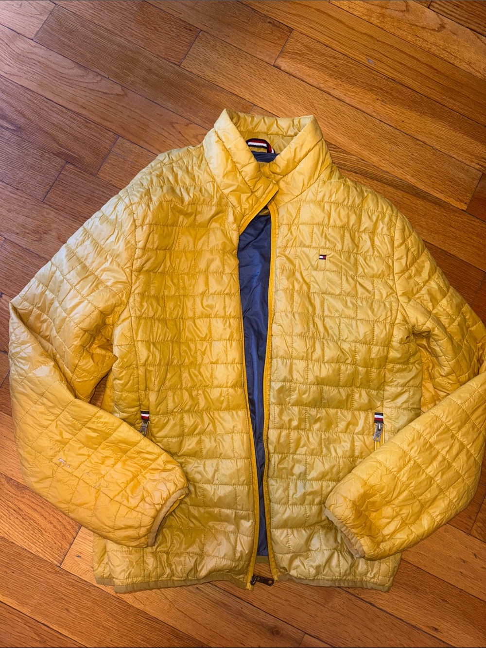 Tommy Hilfiger Box Quilted Packable Puffer Jacket Yellow size M